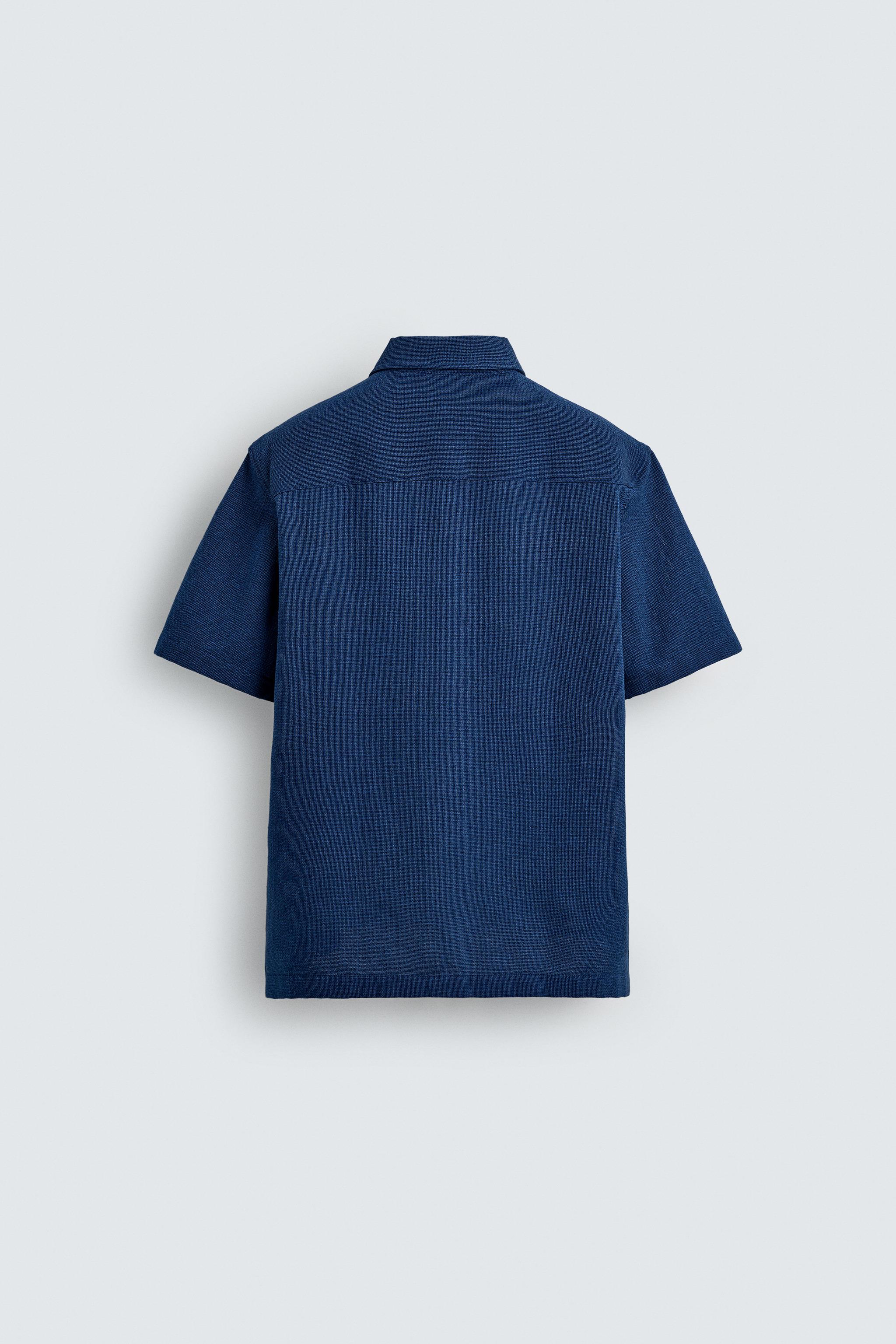 REGULAR FIT TEXTURED SHIRT